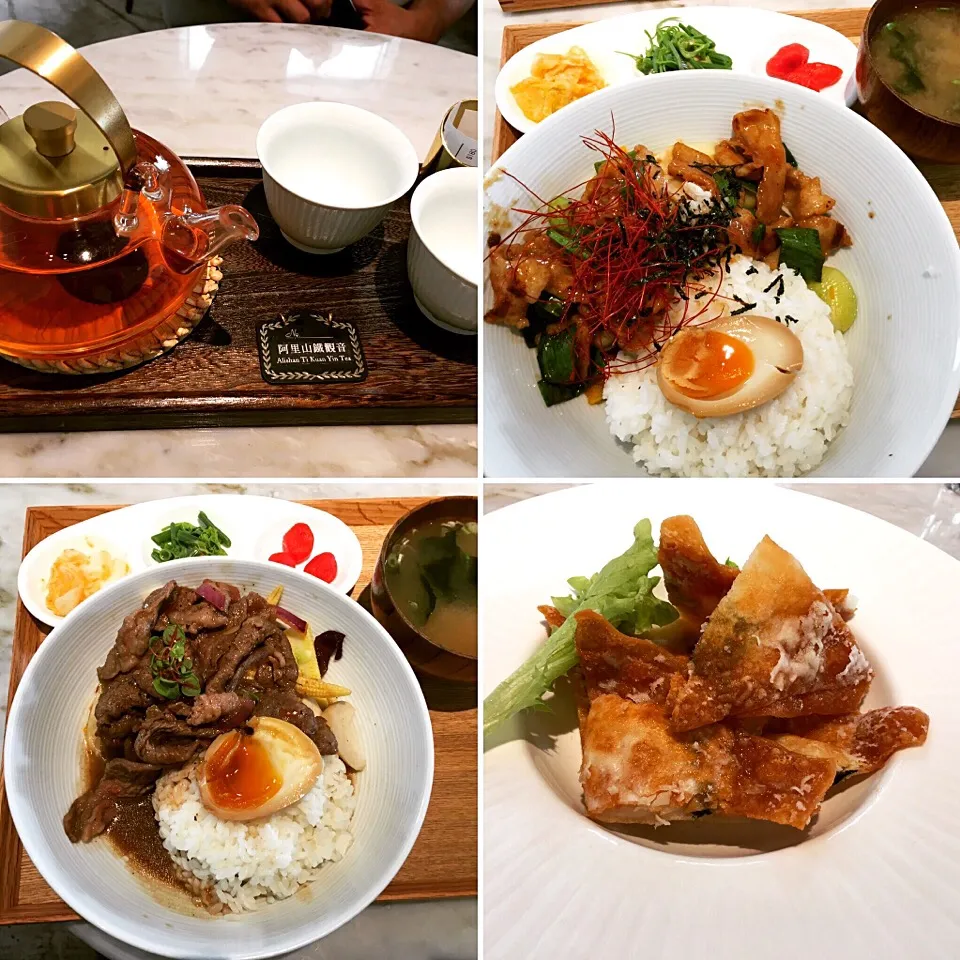 蒜味牛肉飯&青蒜松阪豬肉飯&雲吞花枝餅|Orangeさん