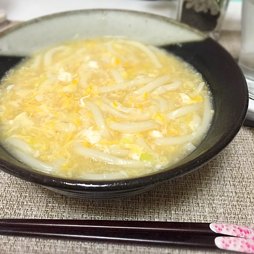 生姜あんかけ卵とじうどん♡♡ あったまる～|いず⋈ + ゜さん