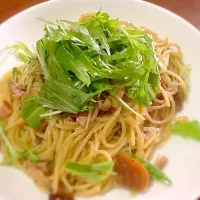 ベーコンと水菜のパスタ|yuki yamaokaさん