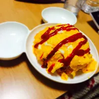 Snapdishの料理写真:特製オムライス😋🍴❤️
卵失敗🙈🌀|SanaMamaさん