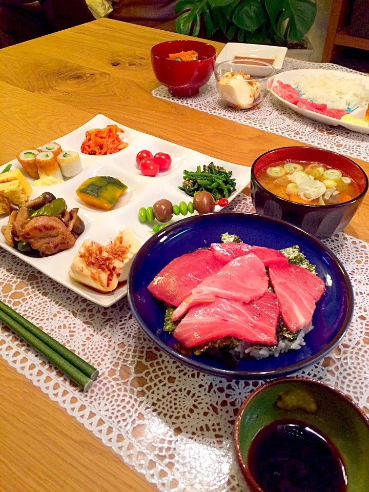 脂のってます、マグロ丼(*^^*)|nanaママさん