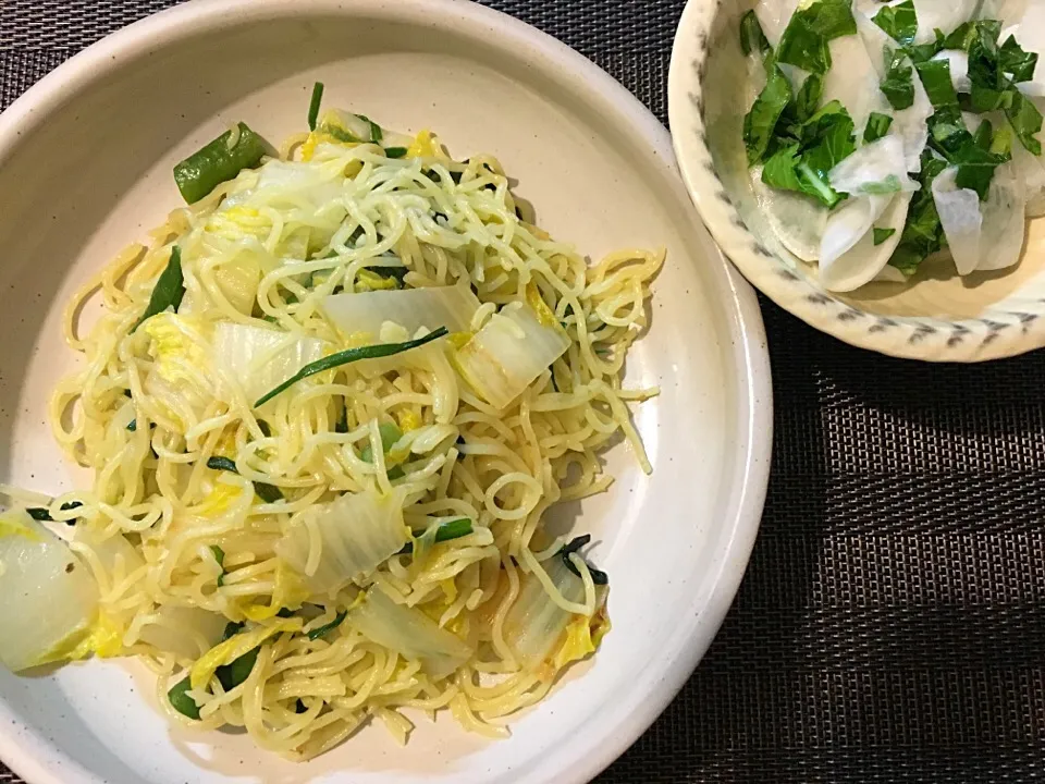 最近はまっている昆布出汁と柚子胡椒の焼きそば|aiさん