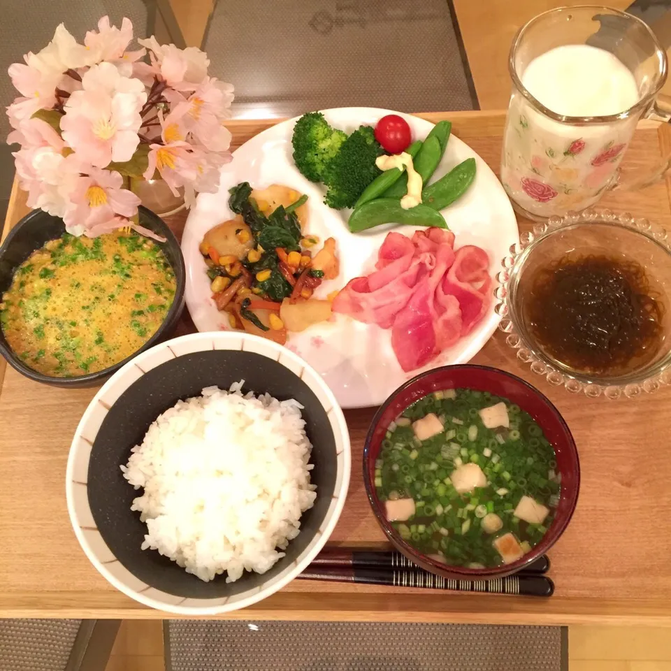 Snapdishの料理写真:2/29❤︎主人の朝ごはん❤|Makinsさん