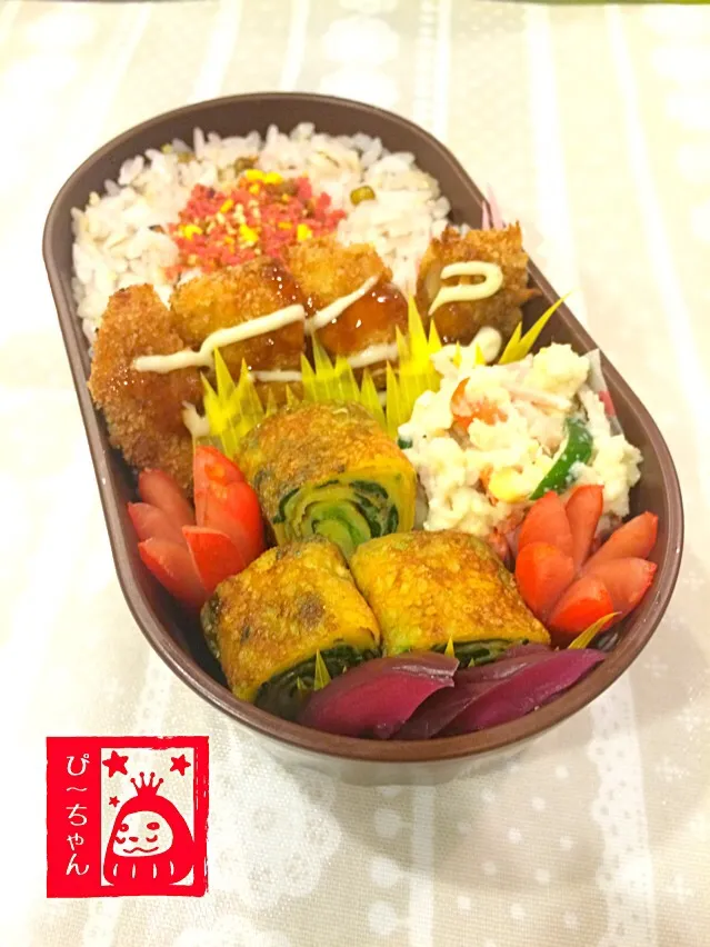 Snapdishの料理写真:長女☆高校生弁当😊154日目|☆ぴ〜ちゃん☆さん