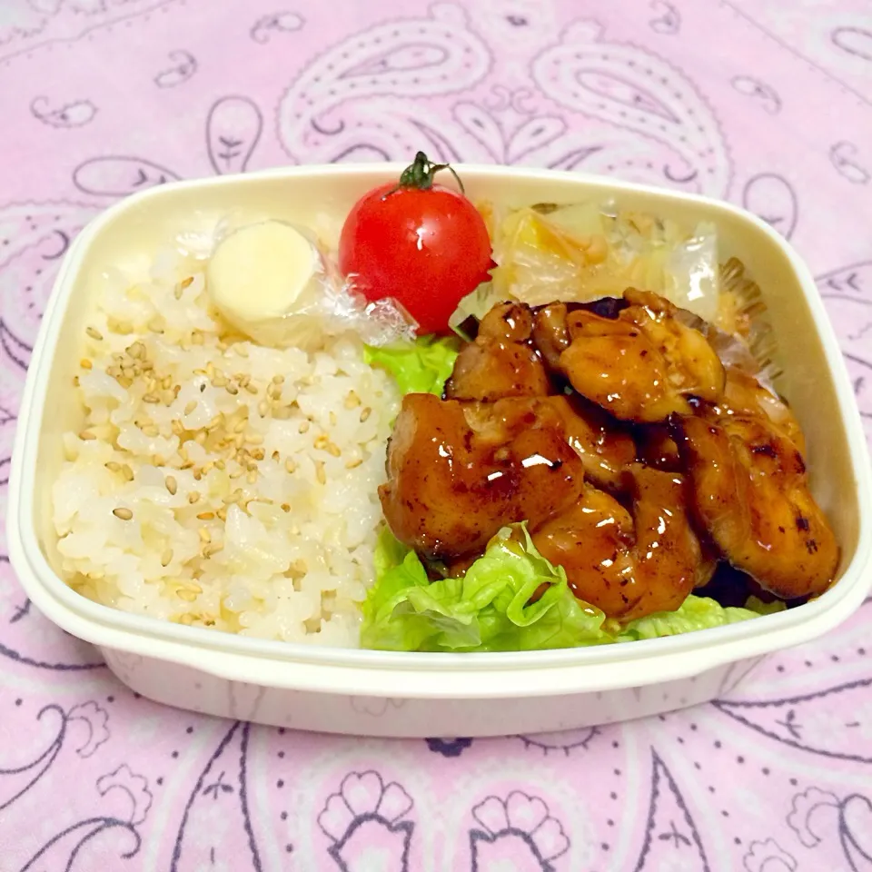 お弁当＊照り焼きチキン、白菜のなめたけ和え|ゆかりさん