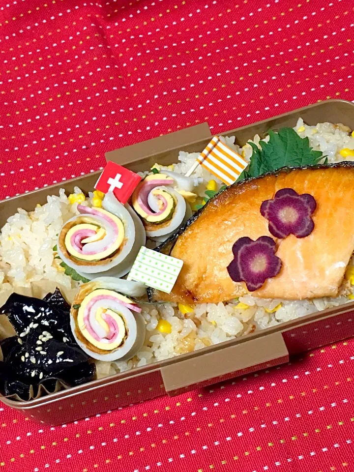 高校生男子のがっつり弁当.ﾟ٩(๑⃙⃘˙ᵕ˙๑⃙⃘)۶:.｡|おざMAMAさん