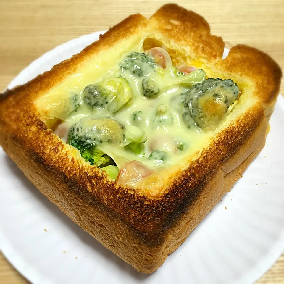 Snapdishの料理写真:残り物でパンキッシュ♪|Kirarihahaさん