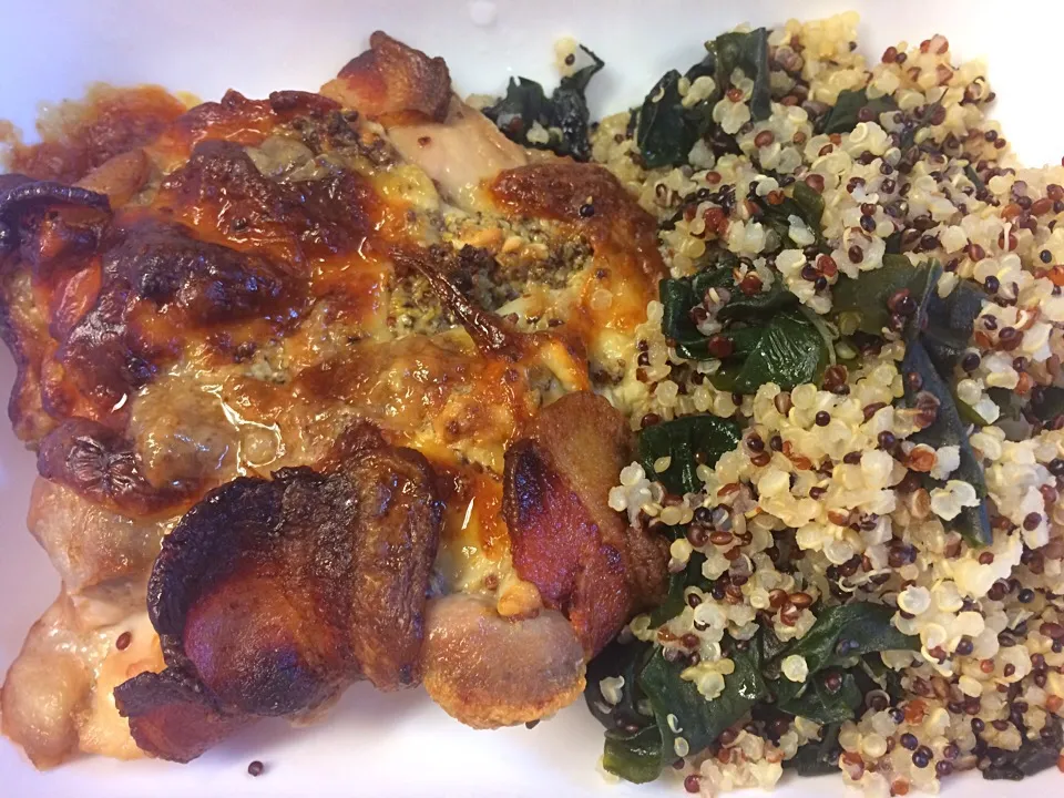 Mustard-stuffed chicken and wakame quinoa|Ong Sor Fernさん