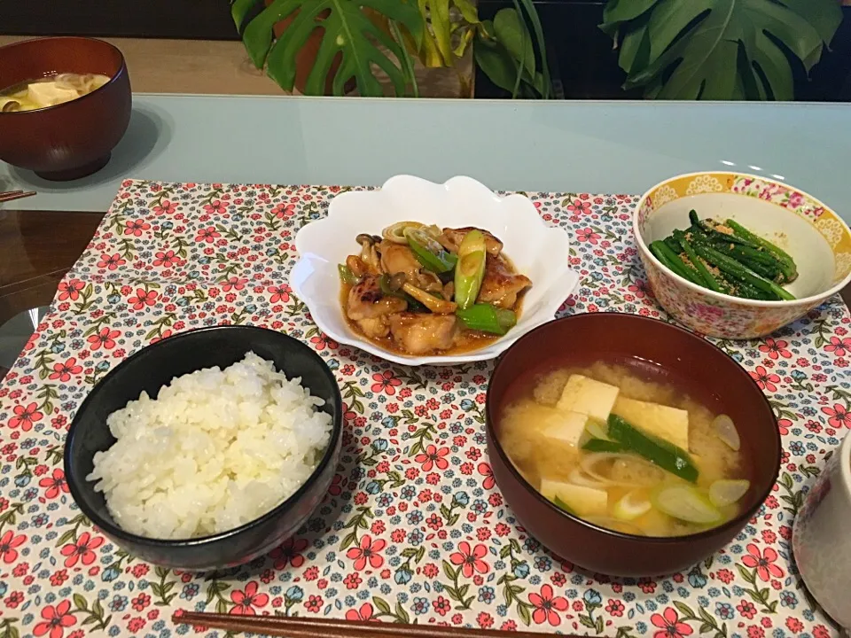 ガリバタチキン
ほうれん草胡麻和え|ふじさん