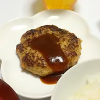 味噌入りハンバーグ♡|かなこさん