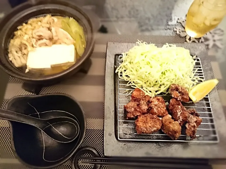 本日の晩酌は、湯豆腐と 鯨の竜田揚げ❣|yokoさん