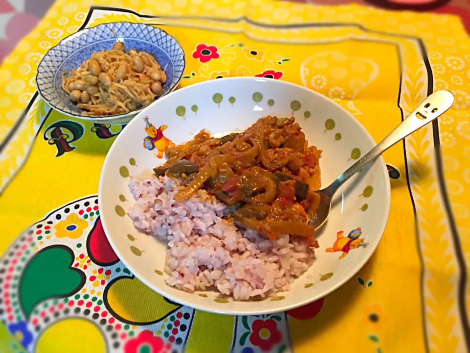 豆入りカレー☻と、切り干し大根大豆入り☻|Kana♪さん