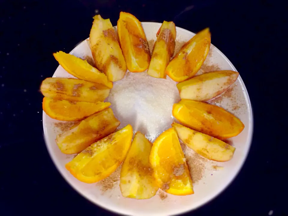 Snapdishの料理写真:Chocolate and sugar apples and oranges|esculentus foodさん