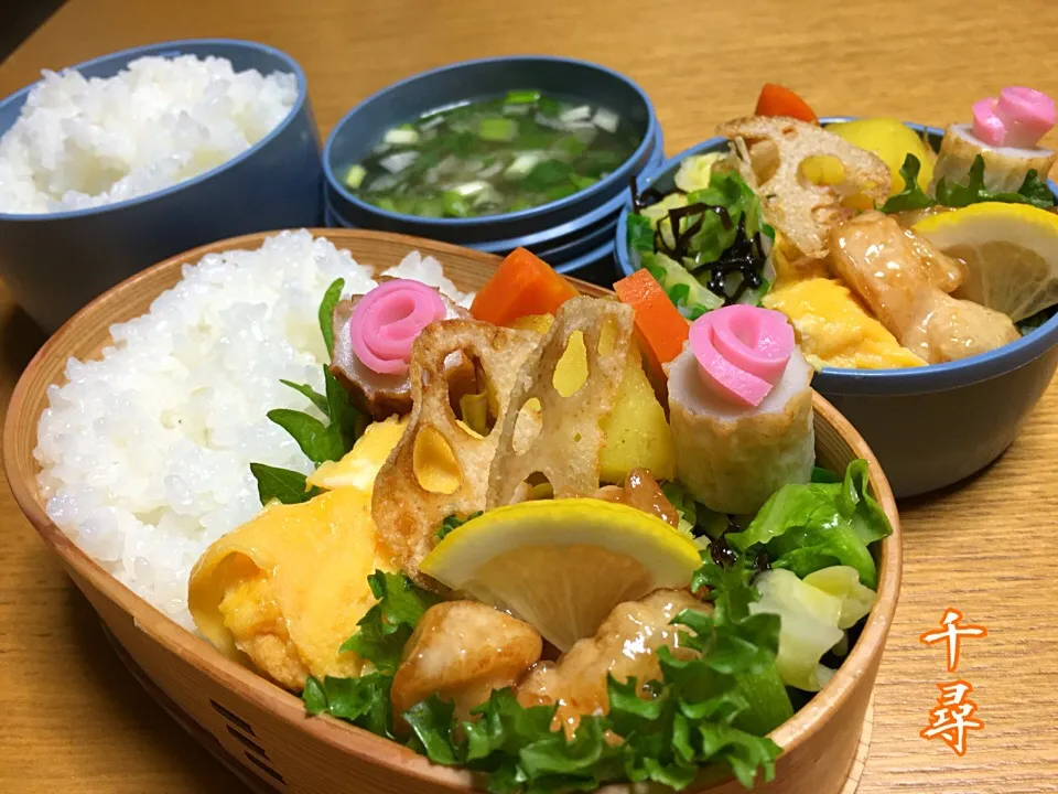 Snapdishの料理写真:3月1日2人弁当|川上千尋さん