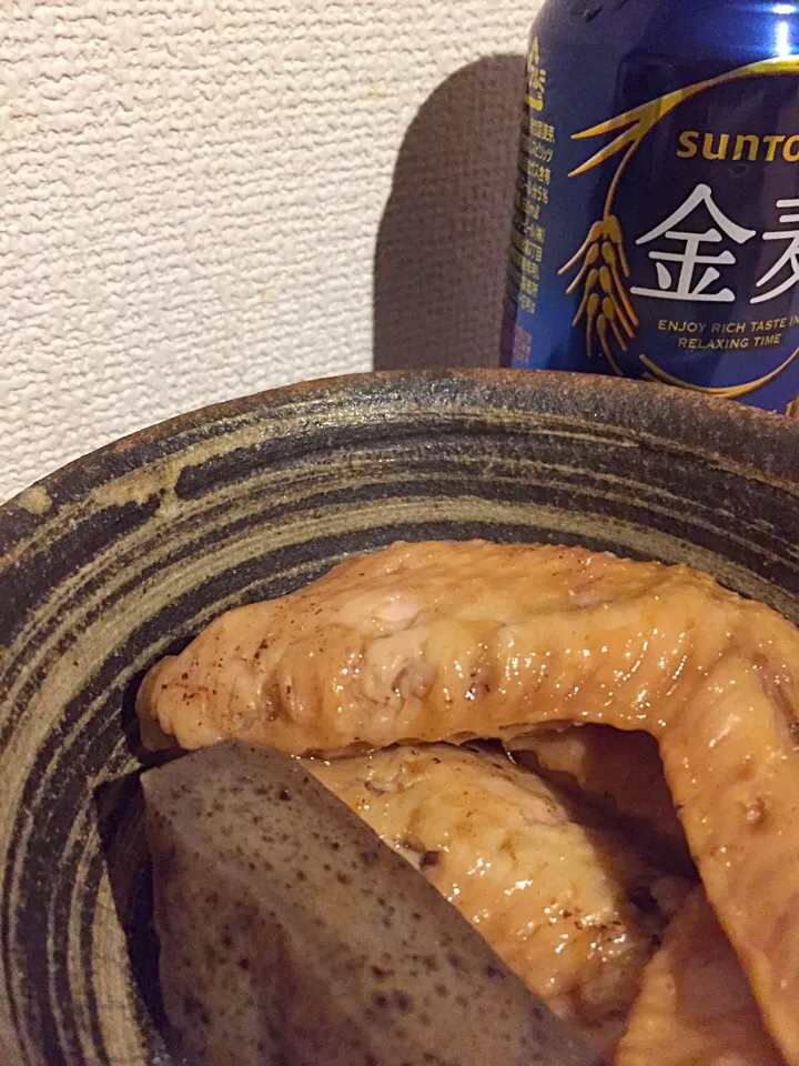 Snapdishの料理写真:手羽先の生姜煮|pkeiさん