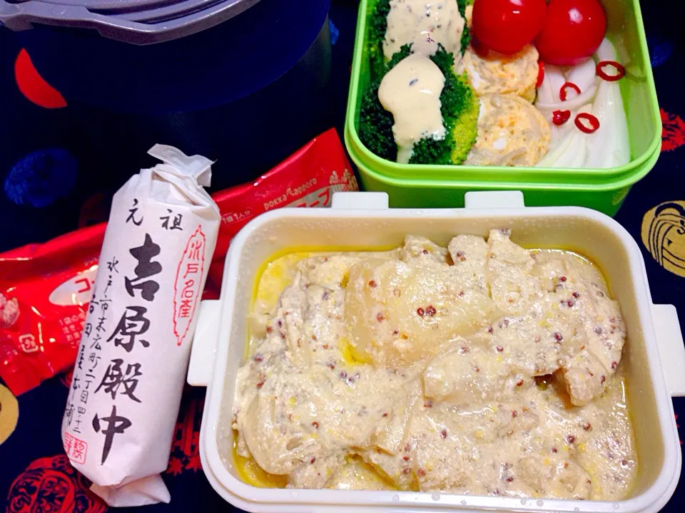 鶏肉のマスタードクリーム煮弁当(OvO)|伊佐治親（イサ）さん