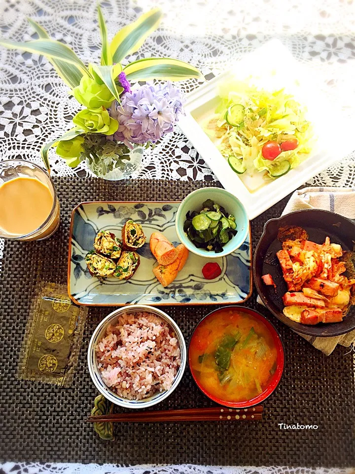 Snapdishの料理写真:朝ごはん！|Tina Tomoko😋さん