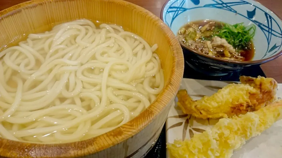 初❣丸亀製麺　肉汁釜揚げ|noririnkoさん