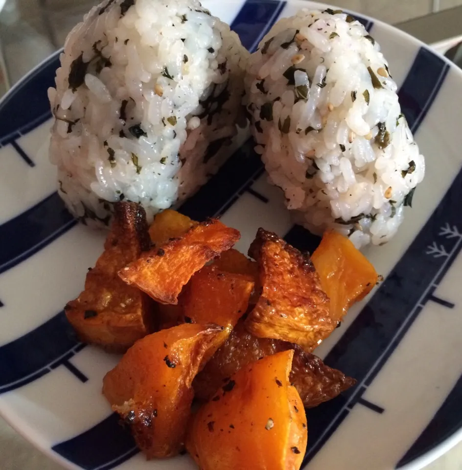 Onigiri and roasted butternut squash|Ong Sor Fernさん