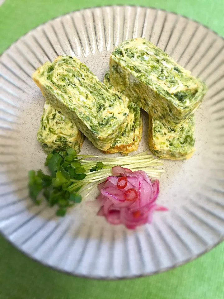 Snapdishの料理写真:🍳あおさ入りたまご焼き|春夏秋冬さん