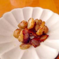菊芋とベーコンのガーリックバター