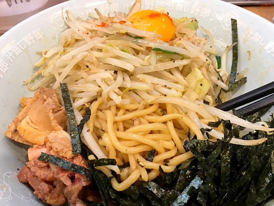 บะหมี่แห้ง 汁なしラーメン@ที่ญี่ปุ่น 野郎ラーメン|akiさん