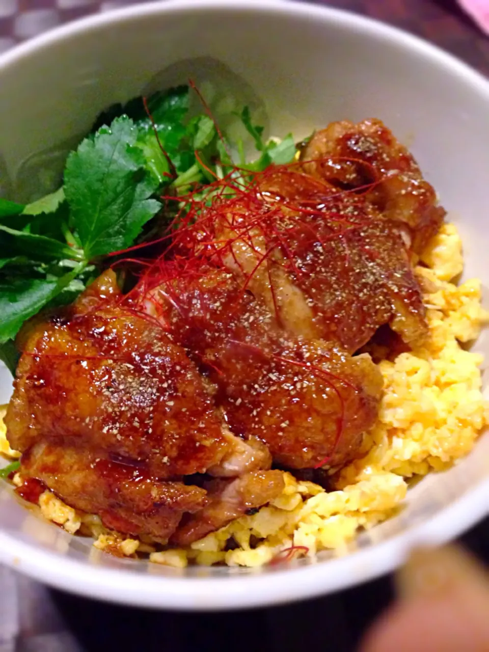 鰻のタレでチキン丼|miiiーna"さん