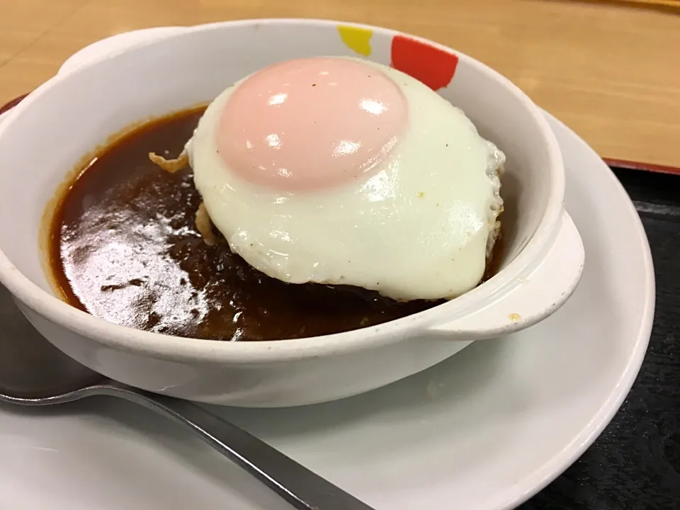 デミたまハンバーグ定食|hirotomoさん