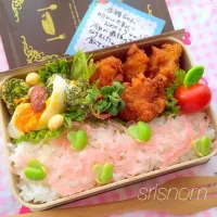 Snapdishの料理写真:2016.3.2 最後の娘弁当|なおさん