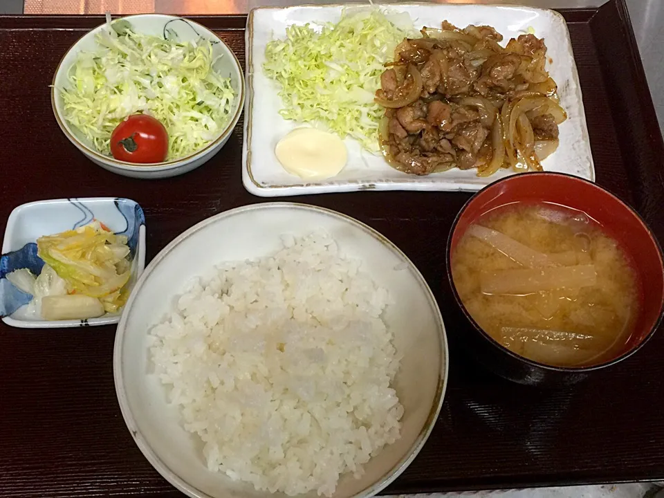 生姜焼き定食|アキラさん