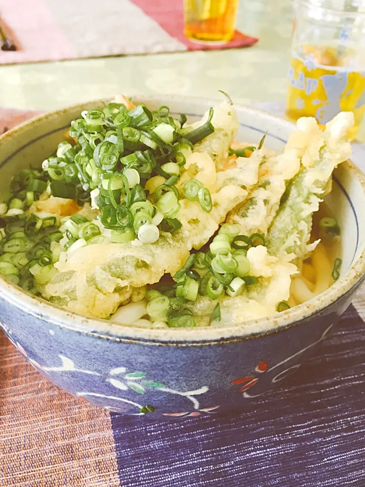 ランチ  野菜天ぷらのせうどん‼︎|クリスマスローズさん