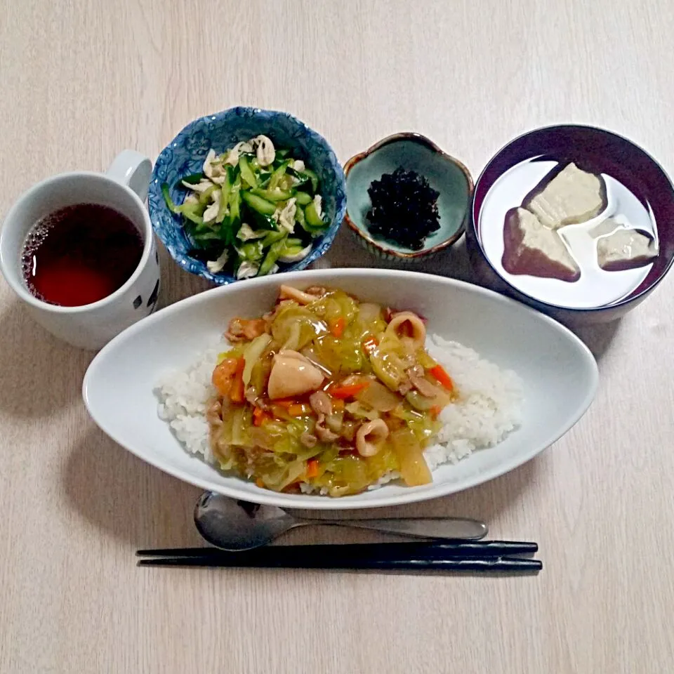 中華丼の夜ご飯♡|Mami.Nさん