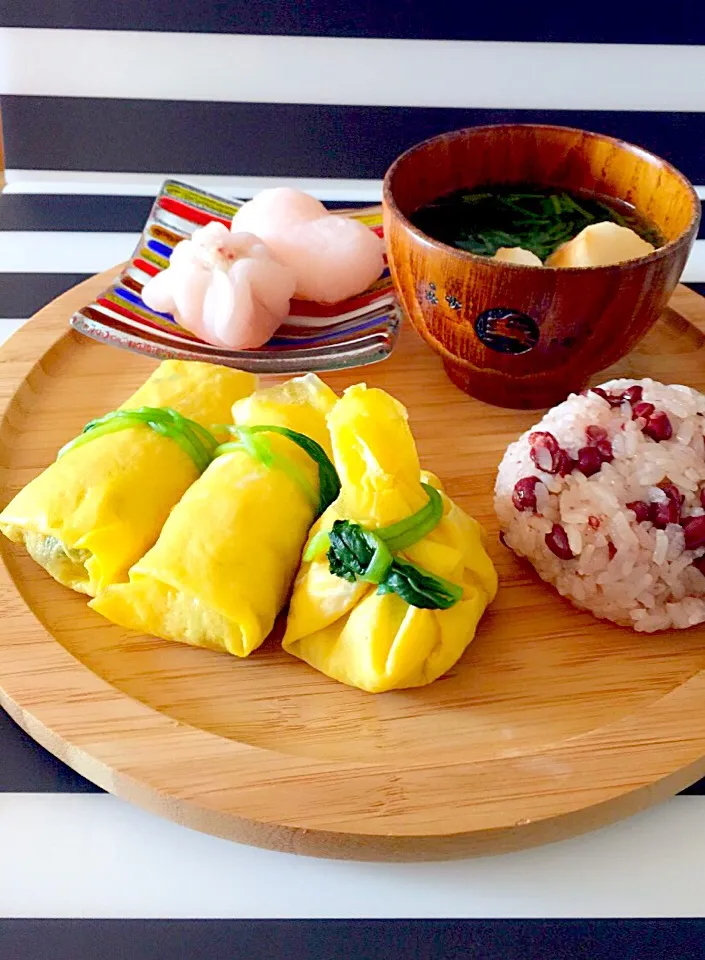 茶布ふくさずし 赤飯 桜花びら餅|pandamikannさん