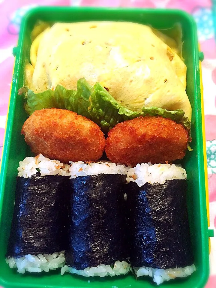 Snapdishの料理写真:オムスパ弁当！|asamisaraさん