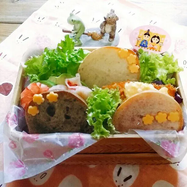 旦那さんの朝ごパン弁当♪|kyujaさん