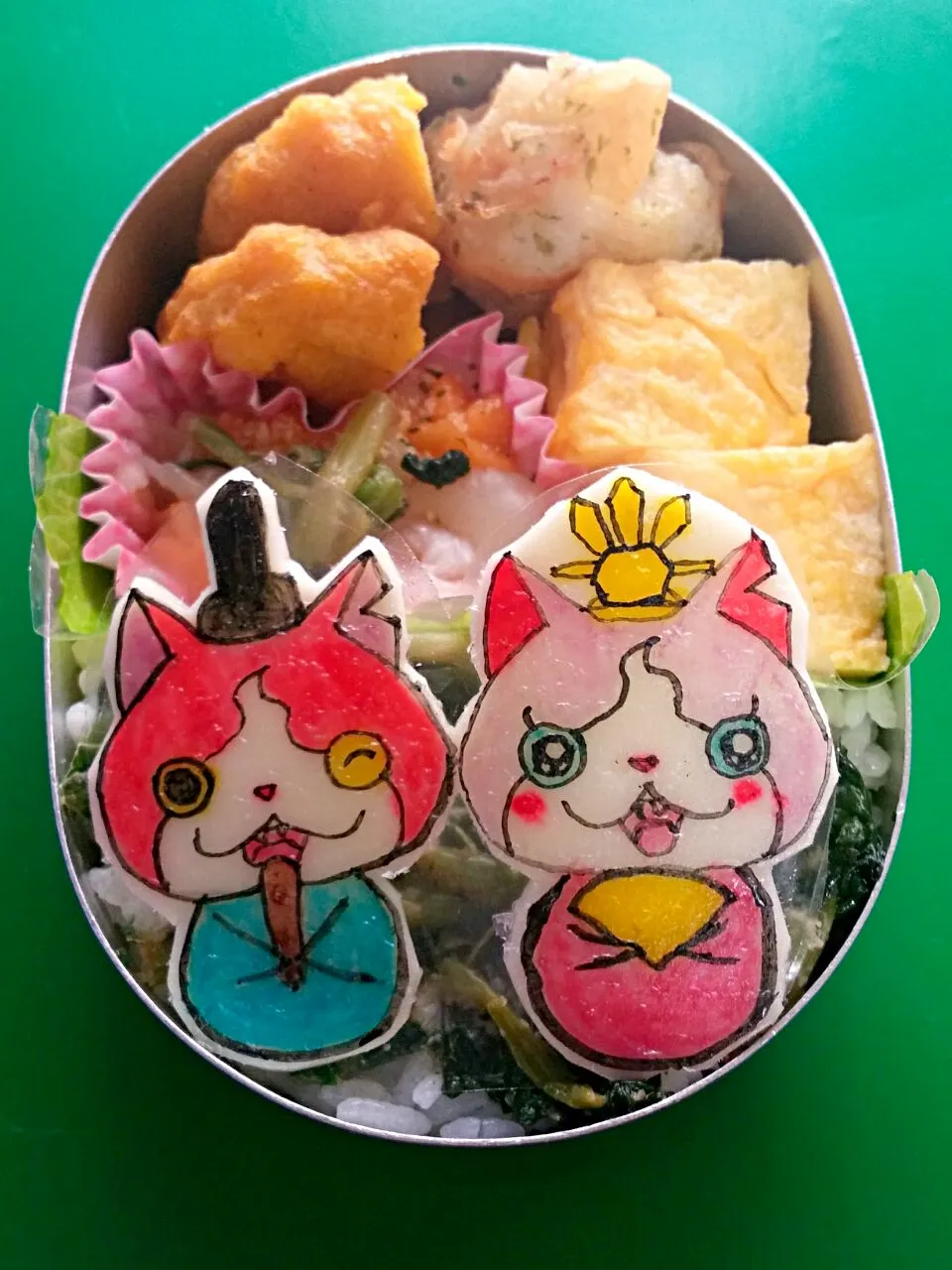 ジバ&セーラーニャン🎎弁当♪|どんよりーなさん