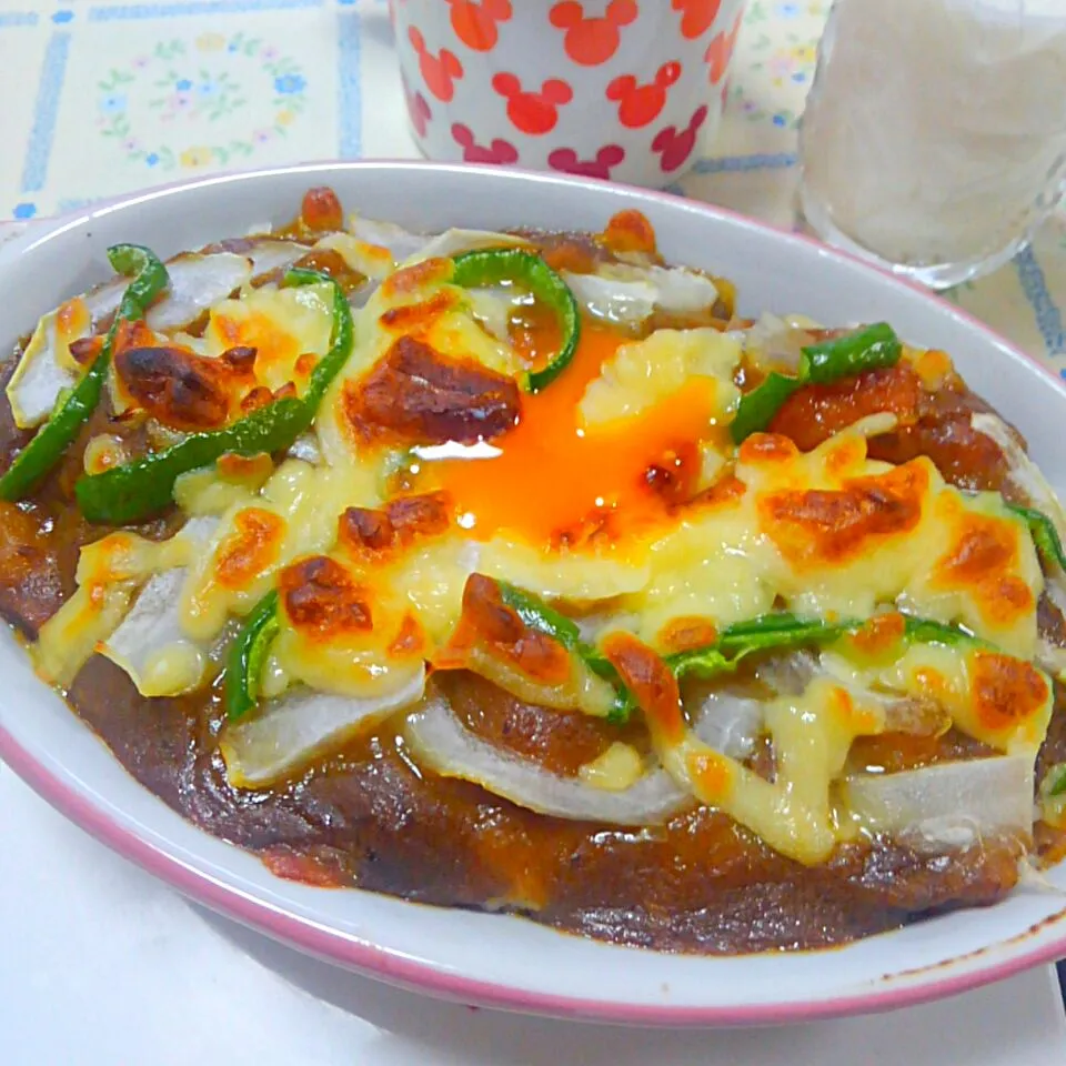 Snapdishの料理写真:門司港bearfruits風焼きカレー|うたかた。さん