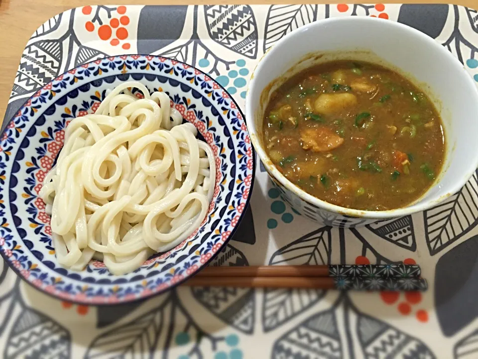 カレーつけうどん(´ ꒳ ` )|かなさん