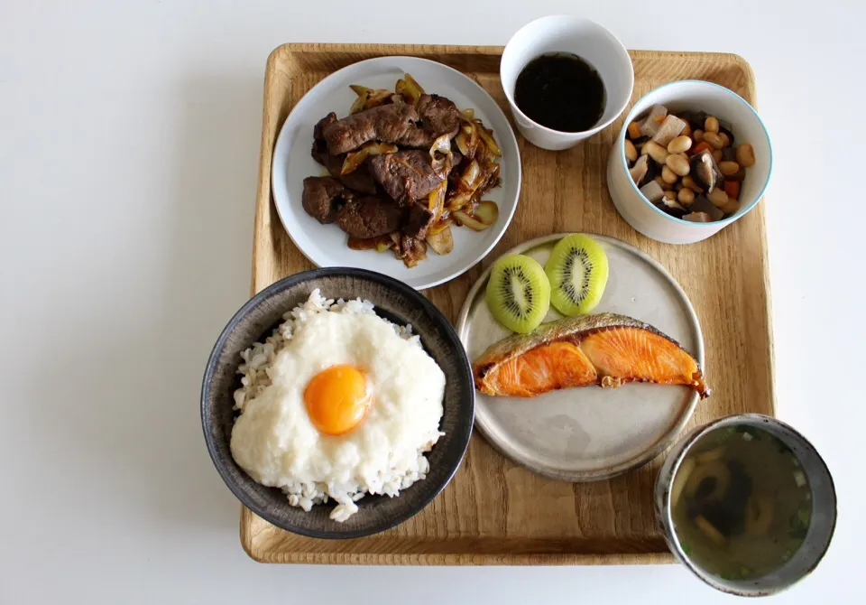 Snapdishの料理写真:今日の昼ごはん→主人の😁|もも太郎さん