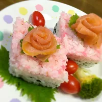 Snapdishの料理写真:ひな祭りごはん|かわいくまこさん