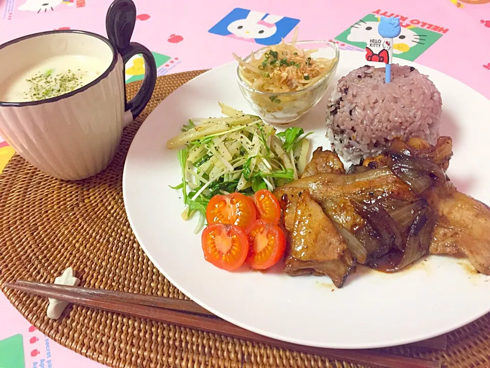 しょうが焼きでお子様ランチ風ワンプレートご飯！|doalaさん