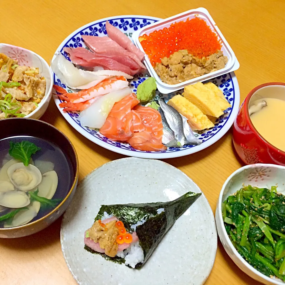 ひな祭り🌸🎎手巻き寿司献立🍴|なあやんさん