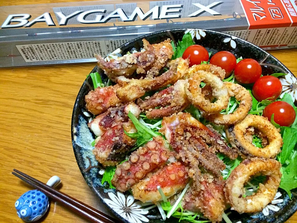 三代目 浅漬けの素…イカタコの唐揚げ|風流料理人さん