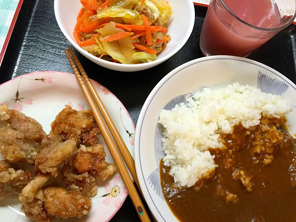 Curry Rice with Karaage|Tito Jickain Recososa Jrさん