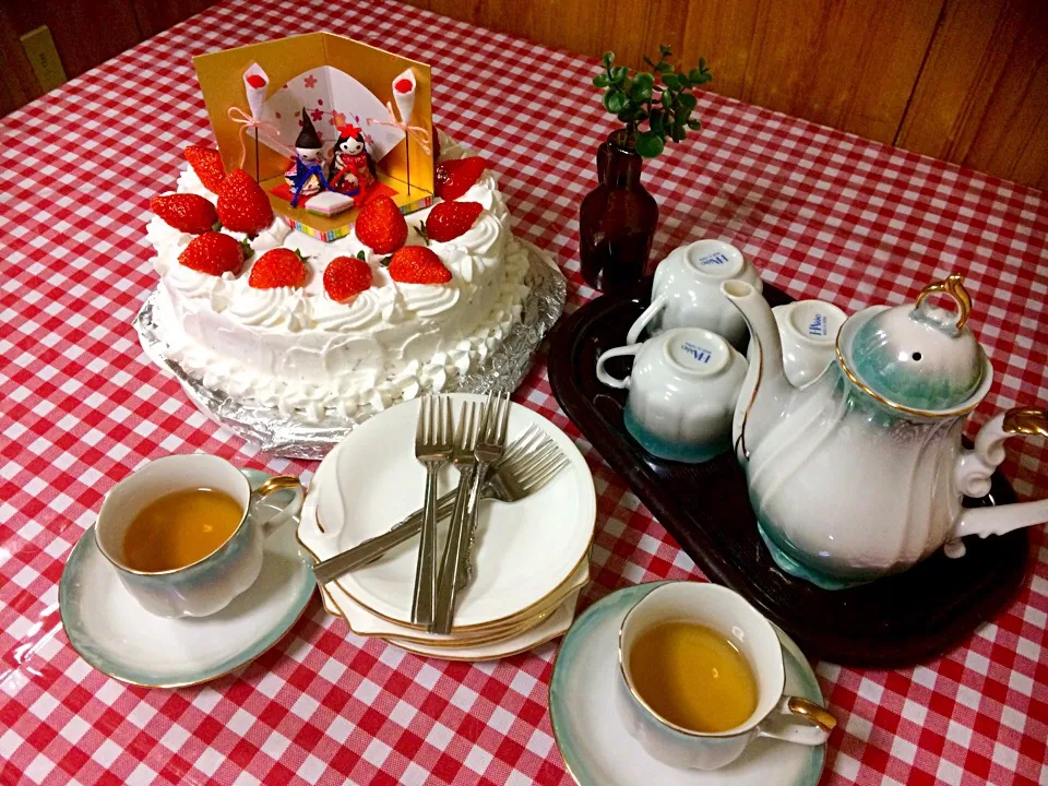 Snapdishの料理写真:Dessert tym Hina matsuri cake|Babyluv Cabrera Ocampoさん