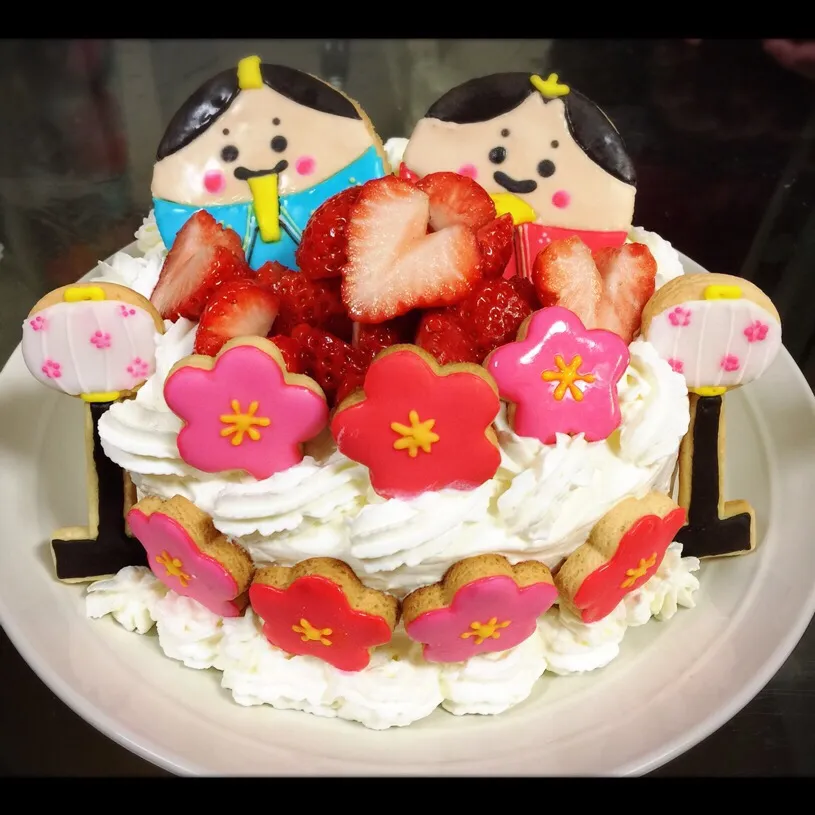 キヨシュンさんの料理 ハートベリーロールケーキ💕のハートベリーデコが可愛くって真似させていただきました😆💕突然のつくフォトすみません💦|ミーさん