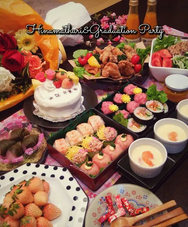 Snapdishの料理写真:#卒業祝い & #ひな祭り|Kazuyo Nakamuraさん