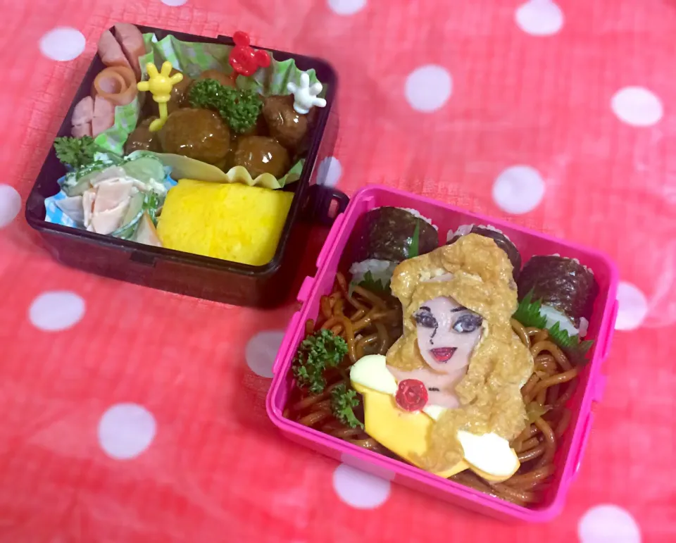 Snapdishの料理写真:美女と野獣 ベル弁当|まゆゆさん