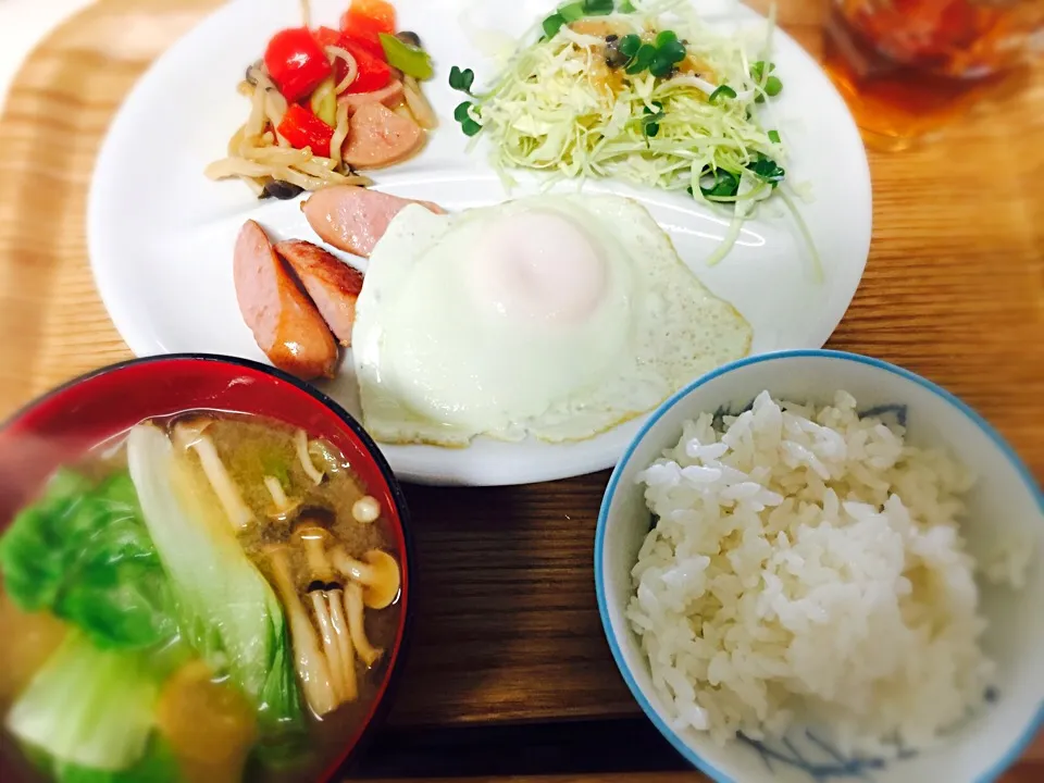 Snapdishの料理写真:20160304🍲旦那さんの朝ごはん|akiyo22さん