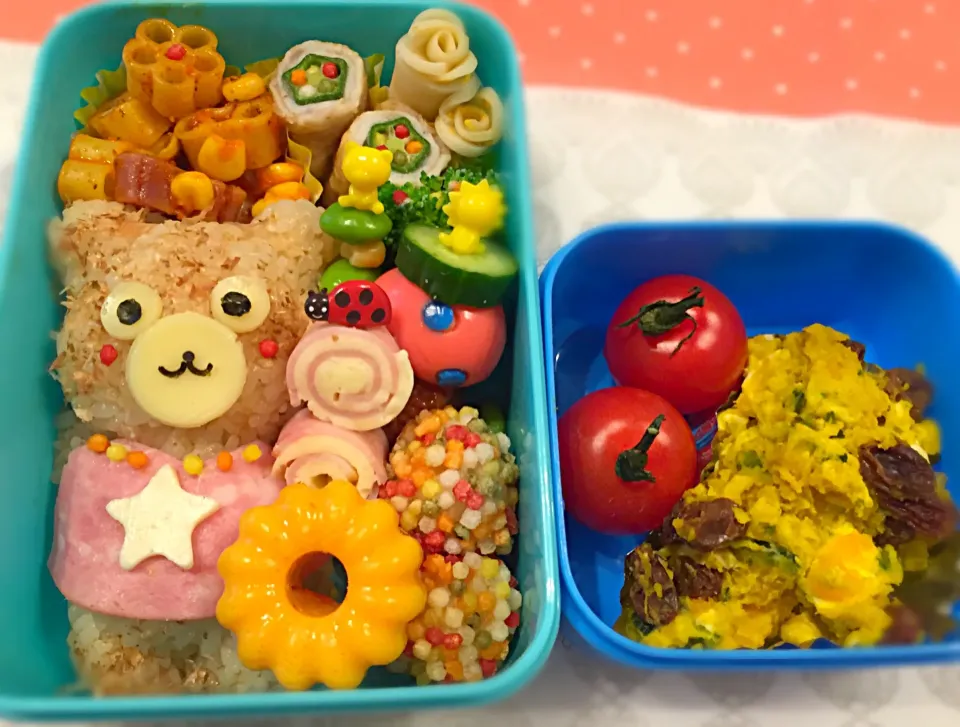 春のクマさん弁当♡|なぎささん